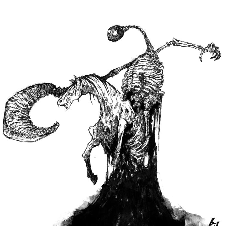 Putrescent knight | A5 print | €14.99