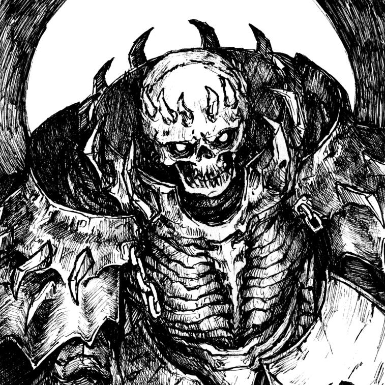 Skull knight | A5 print | € 14.99