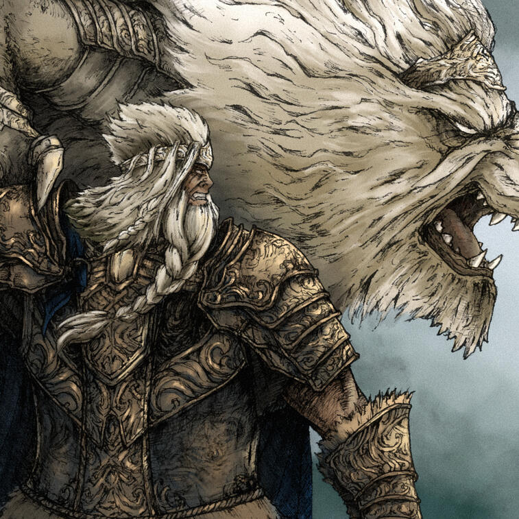 Godfrey, first Elden Lord | A4 print | 25.99